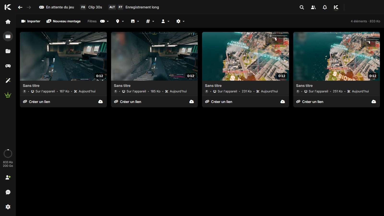 La bibliothèque de clips de KLYP